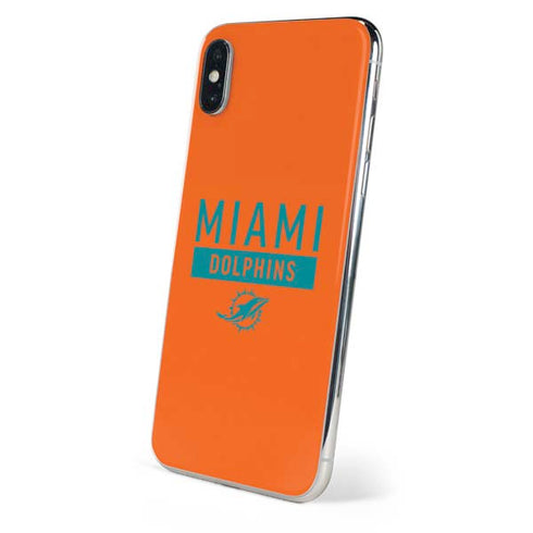 NFL Miami Dolphins Orange Performance Series iPhone XS Max Skin
