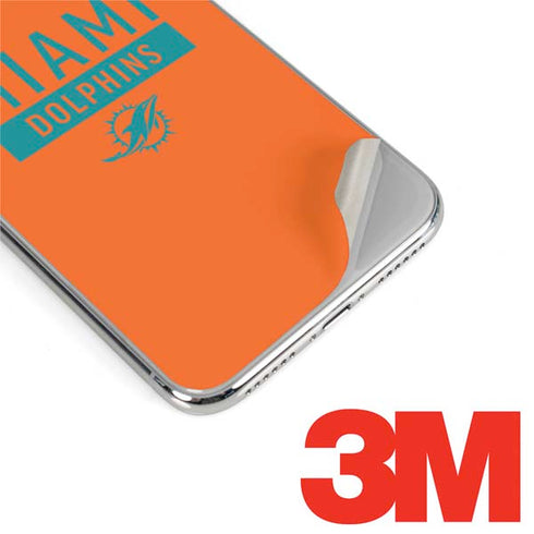 NFL Miami Dolphins Orange Performance Series iPhone XS Max Skin