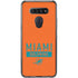 NFL Miami Dolphins Orange Performance Series LG K51/Q51 Clear Case