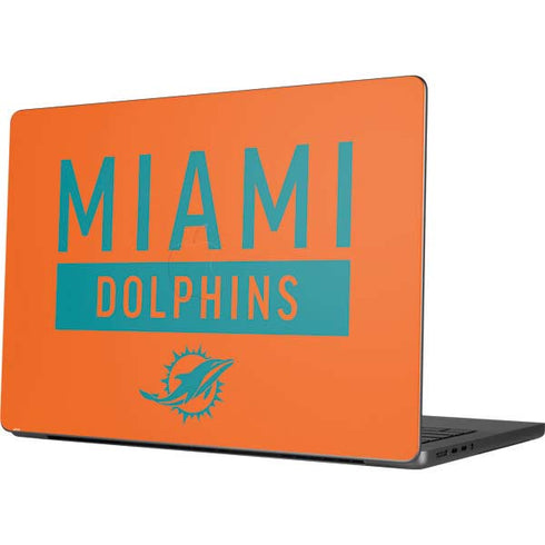 NFL Miami Dolphins Orange Performance Series MacBook Pro 14in (2021-24) Skin