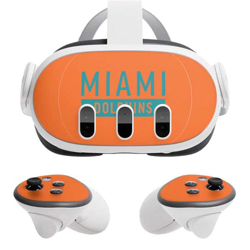 NFL Miami Dolphins Orange Performance Series Meta Quest 3 Skin