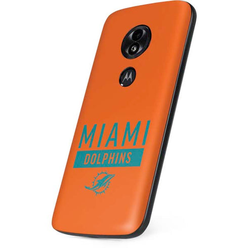 NFL Miami Dolphins Orange Performance Series Moto E5 Play Skin
