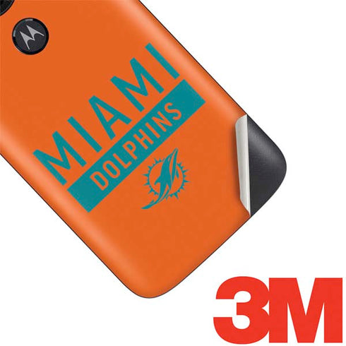 NFL Miami Dolphins Orange Performance Series Moto E5 Play Skin