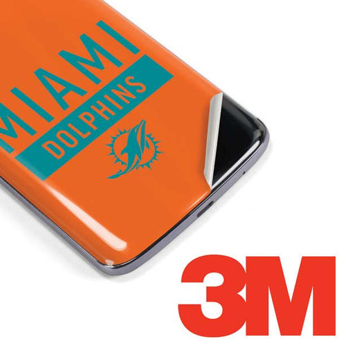 NFL Miami Dolphins Orange Performance Series Moto E5 Plus Skin