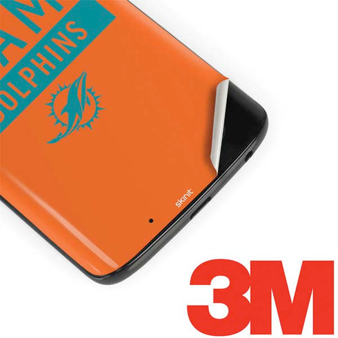 NFL Miami Dolphins Orange Performance Series Moto G6 Skin