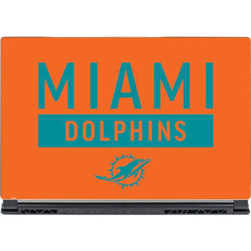 NFL Miami Dolphins Orange Performance Series MSI GS65 Stealth Laptop Skin