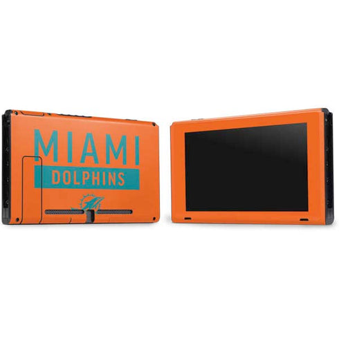 NFL Miami Dolphins Orange Performance Series Nintendo Switch Bundle Skin