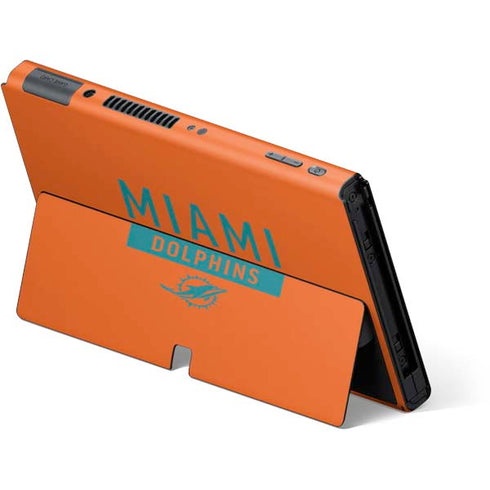 NFL Miami Dolphins Orange Performance Series Nintendo Switch OLED (2021) Skin