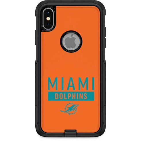 NFL Miami Dolphins Orange Performance Series Otterbox Commuter iPhone Skin