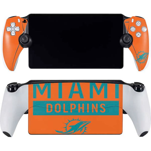 NFL Miami Dolphins Orange Performance Series PlayStation Portal Remote Player Skin