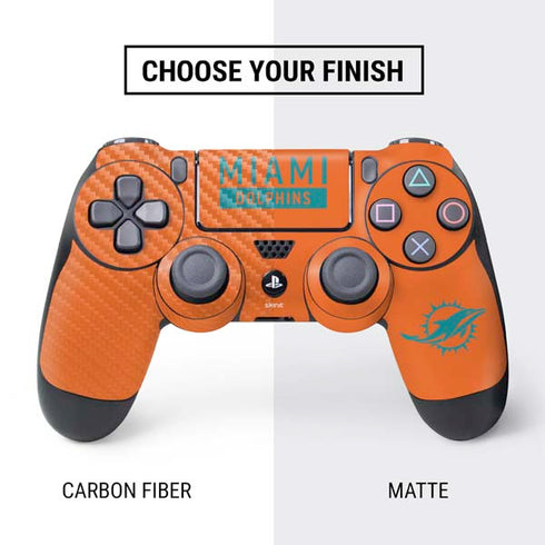 NFL Miami Dolphins Orange Performance Series PS4 Controller Skin
