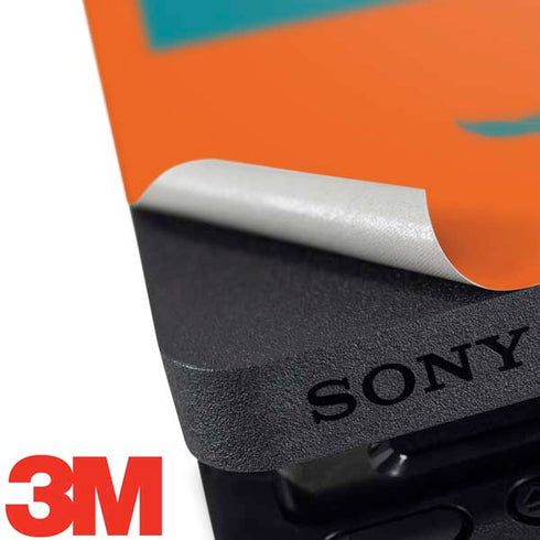 NFL Miami Dolphins Orange Performance Series PS4 Slim Skin