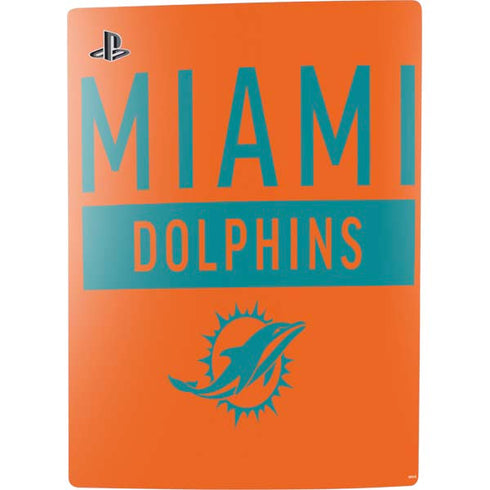 NFL Miami Dolphins Orange Performance Series PS5 Console Skin