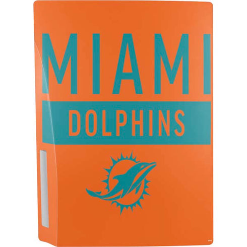 NFL Miami Dolphins Orange Performance Series PS5 Console Skin