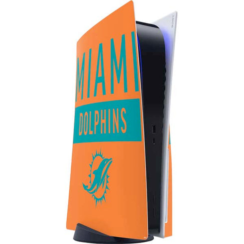 NFL Miami Dolphins Orange Performance Series PS5 Console Skin