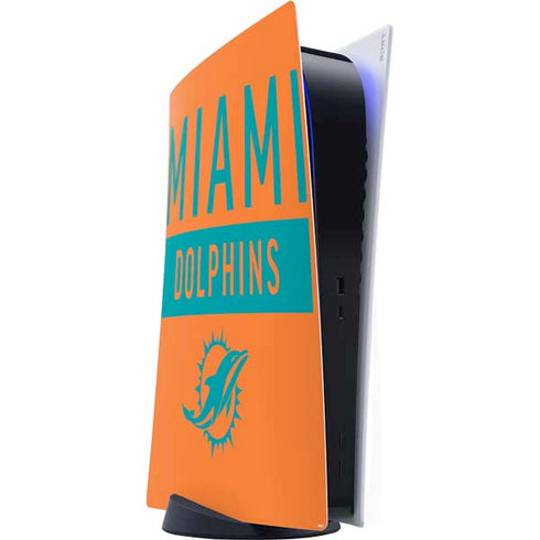 NFL Miami Dolphins Orange Performance Series PS5 Digital Edition Console Skin