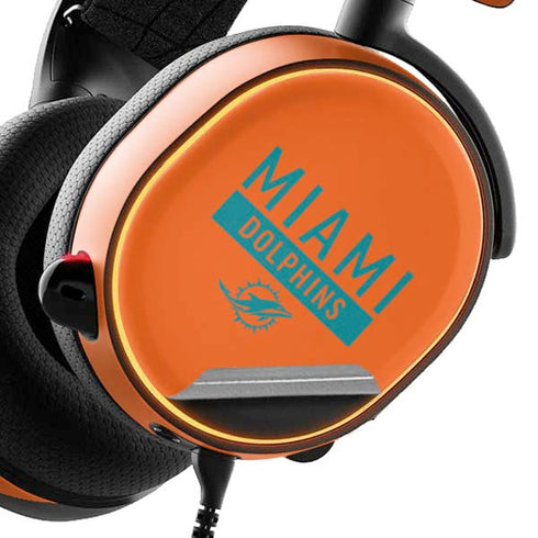 NFL Miami Dolphins Orange Performance Series SteelSeries Arctis 5 Skin