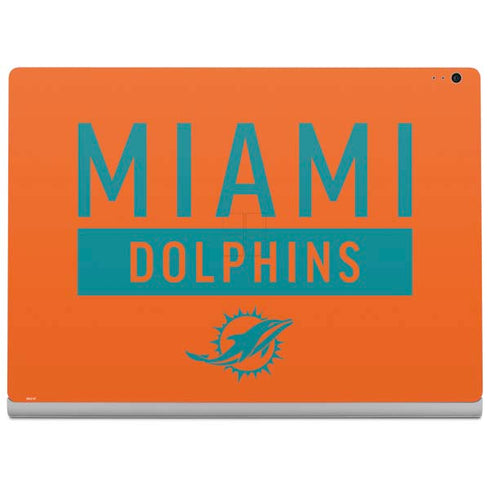 NFL Miami Dolphins Orange Performance Series Surface Book 2 13.5in Skin