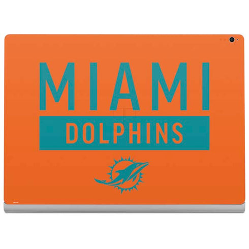 NFL Miami Dolphins Orange Performance Series Surface Book 2 15in Skin
