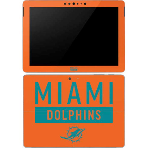 NFL Miami Dolphins Orange Performance Series Surface Go Skin