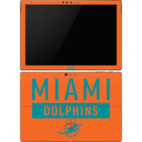 NFL Miami Dolphins Orange Performance Series Surface Pro 6 Skin