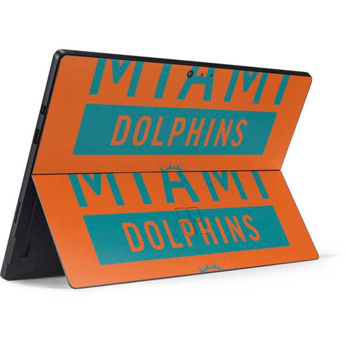 NFL Miami Dolphins Orange Performance Series Surface Pro 6 Skin