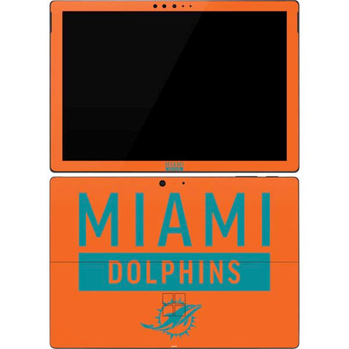 NFL Miami Dolphins Orange Performance Series Surface Pro 7 Skin