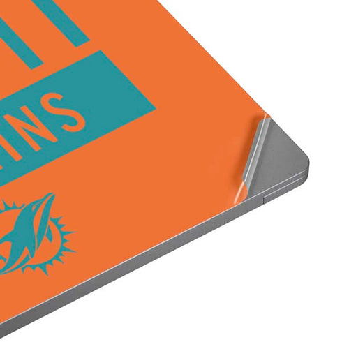 NFL Miami Dolphins Orange Performance Series Universal Laptop 11in (8.8 x 6.2in) Skin