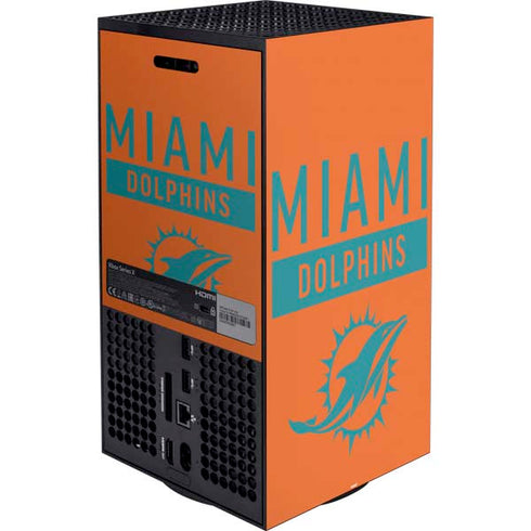 NFL Miami Dolphins Orange Performance Series Xbox Series X Bundle Skin