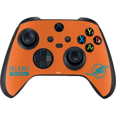 NFL Miami Dolphins Orange Performance Series Xbox Series X Bundle Skin