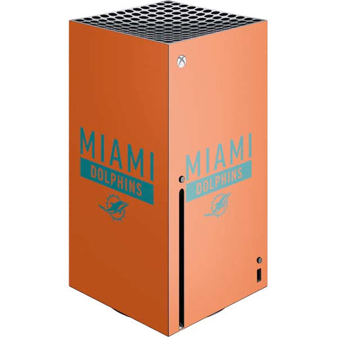 NFL Miami Dolphins Orange Performance Series Xbox Series X Console Skin