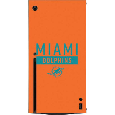 NFL Miami Dolphins Orange Performance Series Xbox Series X Console Skin