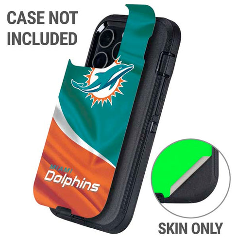 NFL Miami Dolphins Otterbox Defender iPhone Skin