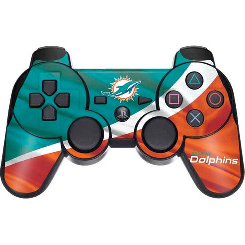 NFL Miami Dolphins PS3 Dual Shock wireless controller Skin
