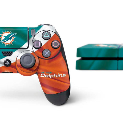 NFL Miami Dolphins PS4 Console and Controller Bundle Skin