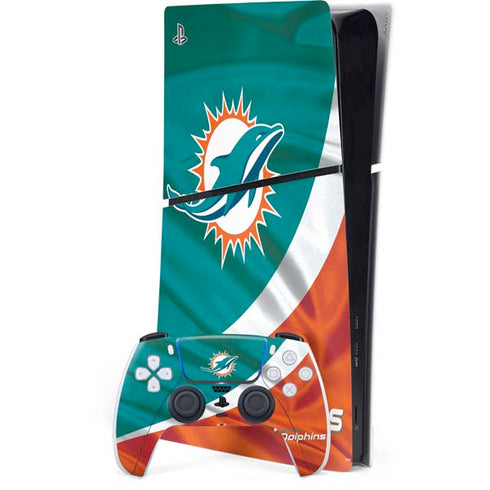 NFL Miami Dolphins PS5 Slim Digital Edition Bundle Skin