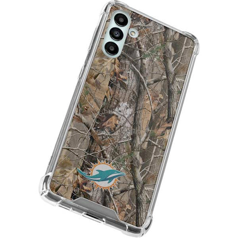 NFL Miami Dolphins Realtree AP Camo Galaxy A13 5G Clear Case