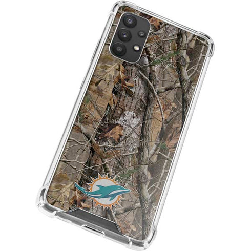 NFL Miami Dolphins Realtree AP Camo Galaxy A32 5G Clear Case