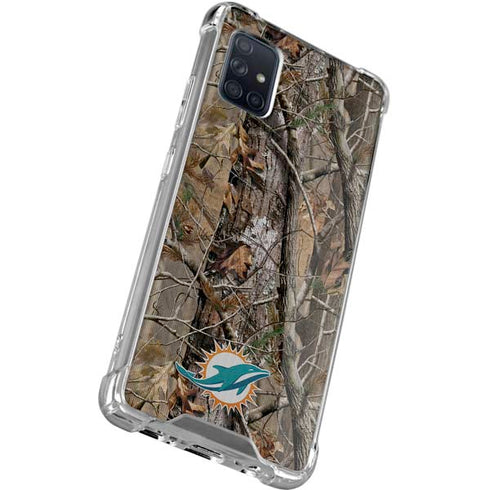 NFL Miami Dolphins Realtree AP Camo Galaxy A71 5G Clear Case