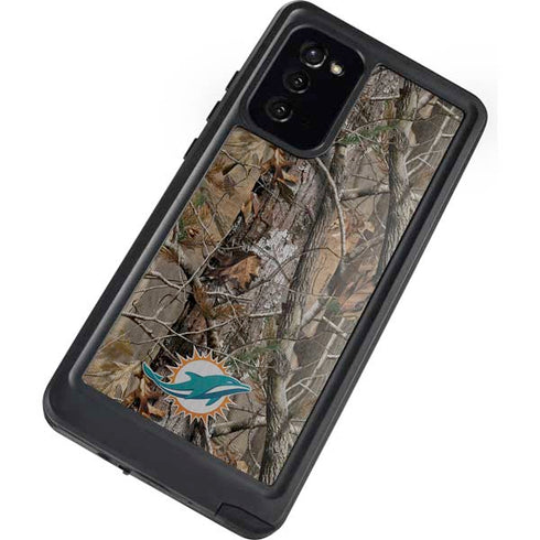 NFL Miami Dolphins Realtree AP Camo Galaxy Note20 5G Waterproof Case