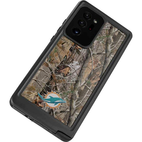 NFL Miami Dolphins Realtree AP Camo Galaxy Note20 Ultra 5G Waterproof Case