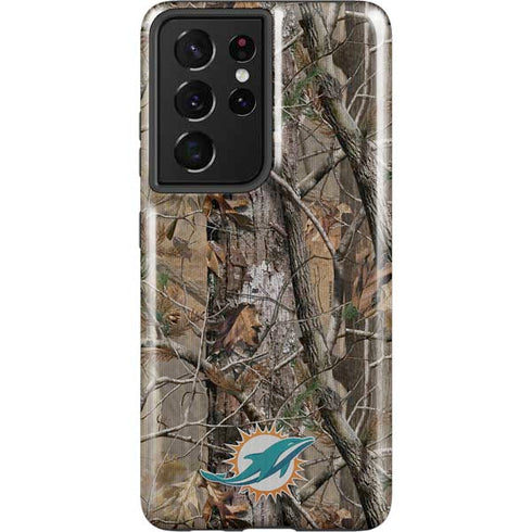 NFL Miami Dolphins Realtree AP Camo Galaxy S21 Ultra 5G Pro Case