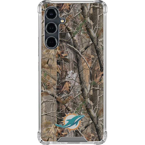 NFL Miami Dolphins Realtree AP Camo Galaxy S23 FE Clear Case