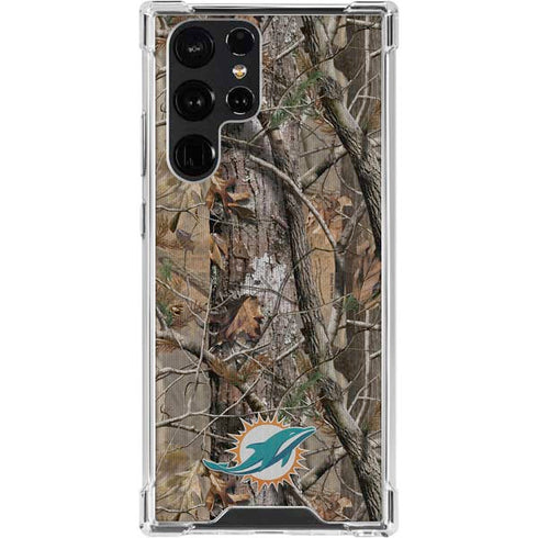 NFL Miami Dolphins Realtree AP Camo Galaxy S24 Ultra Clear Case