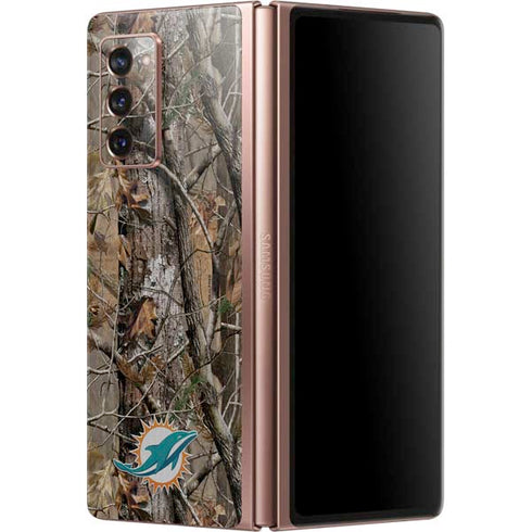 NFL Miami Dolphins Realtree AP Camo Galaxy Z Fold2 5G Skin