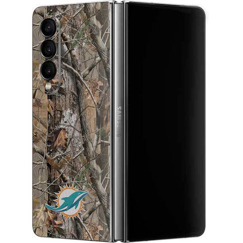 NFL Miami Dolphins Realtree AP Camo Galaxy Z Fold4 5G Skin