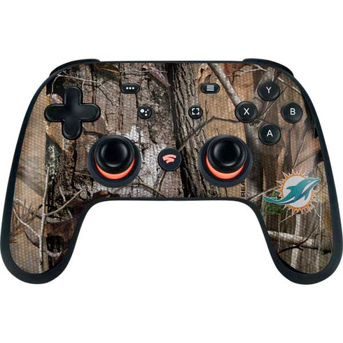 NFL Miami Dolphins Realtree AP Camo Google Stadia Controller Skin