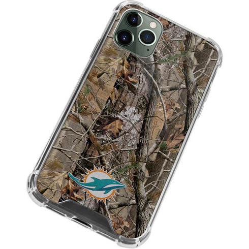 NFL Miami Dolphins Realtree AP Camo iPhone 11 Pro Max Clear Case
