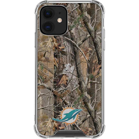 NFL Miami Dolphins Realtree AP Camo iPhone 12 Clear Case