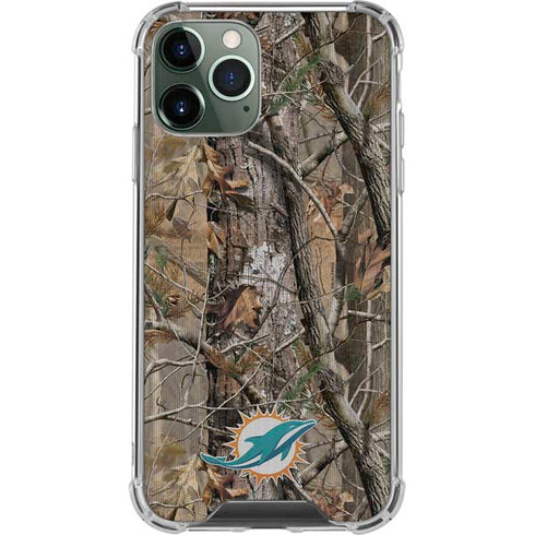 NFL Miami Dolphins Realtree AP Camo iPhone 12 Pro Clear Case